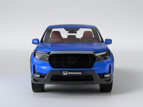 Camioneta pickup realista Honda Ridgeline High Poly Modelo 3D