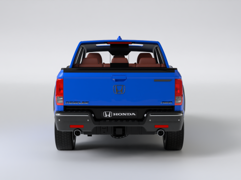 Camioneta pickup realista Honda Ridgeline High Poly Modelo 3D