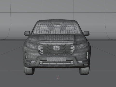 Camioneta pickup realista Honda Ridgeline High Poly Modelo 3D