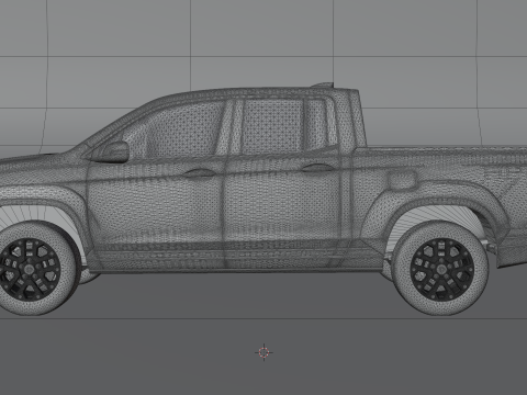 Camioneta pickup realista Honda Ridgeline High Poly Modelo 3D