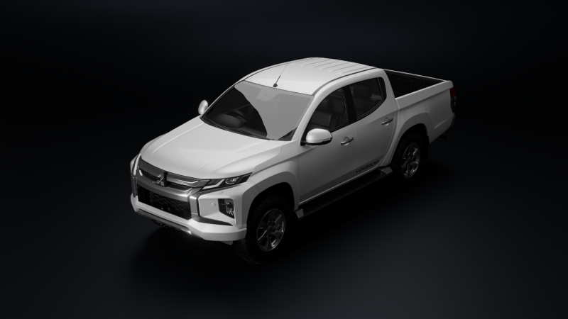 Mitsubishi L200 Pickup Truck 3D Model .c4d .max .obj .3ds .fbx .stl .blend