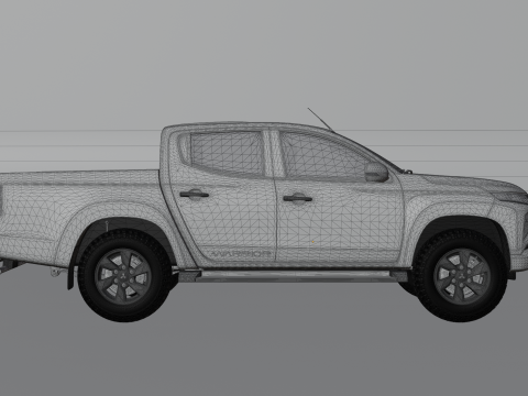 Camioncino Mitsubishi L200 Modello 3D