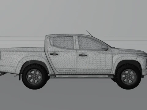Mitsubishi L200 Pickup Truck 3D Model