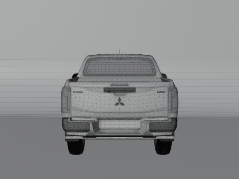 Camioncino Mitsubishi L200 Modello 3D