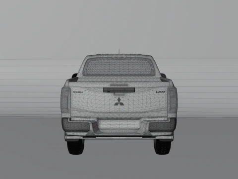 Mitsubishi L200 Pickup Truck 3D Model