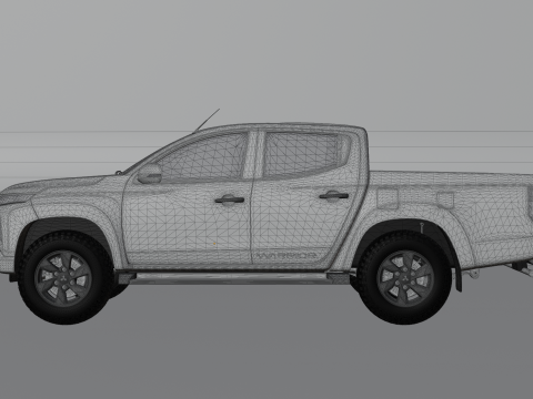 Camioncino Mitsubishi L200 Modello 3D