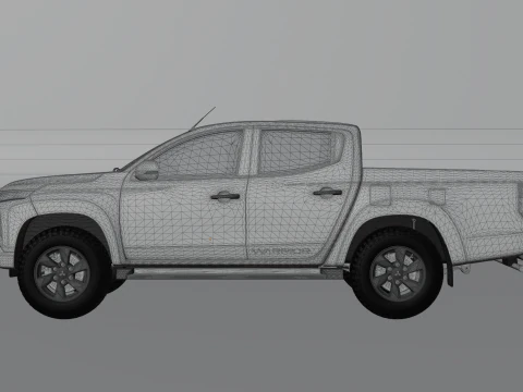 Mitsubishi L200 Pickup Truck 3D Model