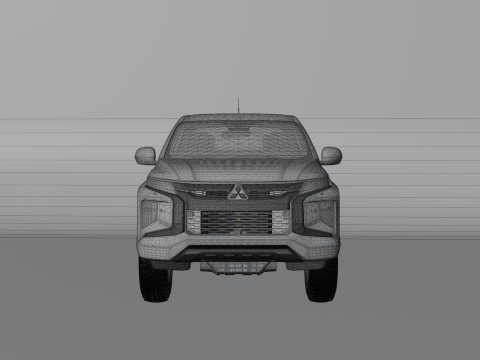 Camioncino Mitsubishi L200 Modello 3D