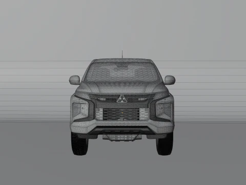 Mitsubishi L200 Pickup Truck 3D Model