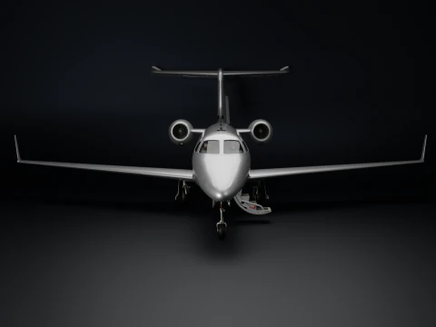 Embraer Phenom 300 Fully Detailed Interior Exterior 3D Model