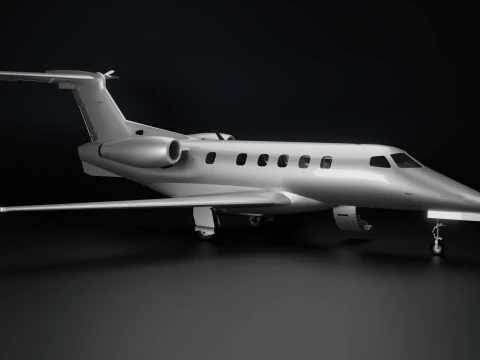 Embraer Phenom 300 Fully Detailed Interior Exterior 3D Model
