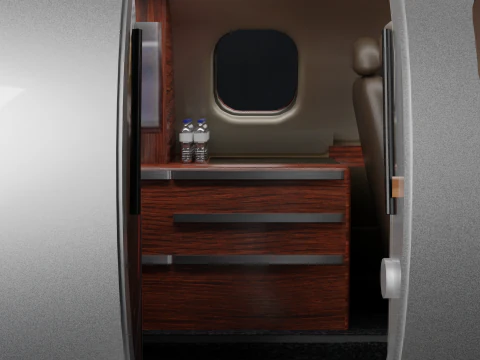 Embraer Phenom 300 Fully Detailed Interior Exterior 3D Model