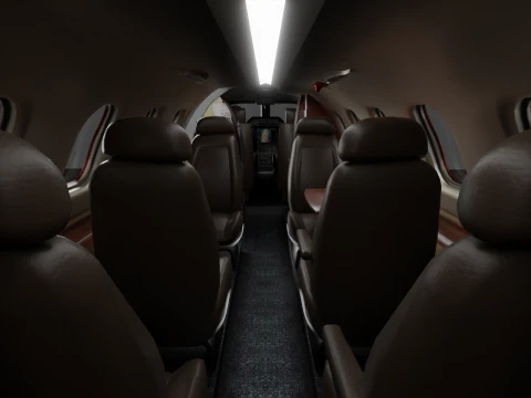Embraer Phenom 300 Fully Detailed Interior Exterior 3D Model
