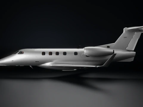 Embraer Phenom 300 Fully Detailed Interior Exterior 3D Model