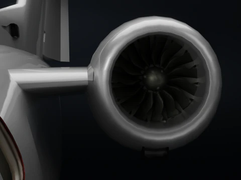 Embraer Phenom 300 Fully Detailed Interior Exterior 3D Model