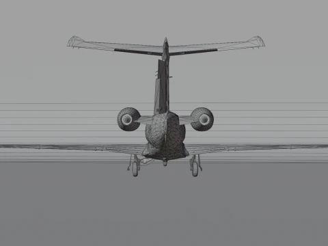Embraer Phenom 300 Fully Detailed Interior Exterior 3D Model