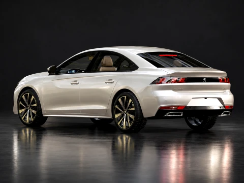 Peugeot 508 GT Highly Detailed 3D Car Model 3D Model