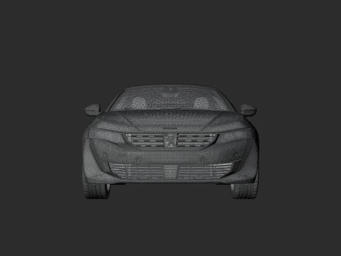 Peugeot 508 GT Highly Detailed 3D Car Model 3D Model