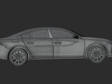 Peugeot 508 GT Highly Detailed 3D Car Model 3D Model