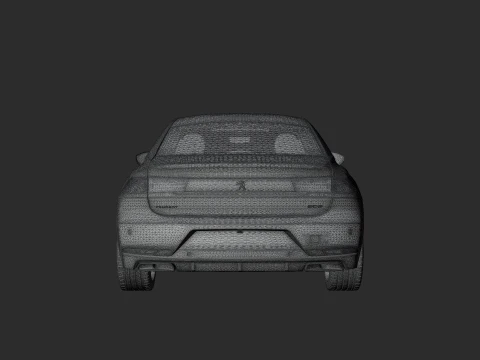 Peugeot 508 GT Highly Detailed 3D Car Model 3D Model