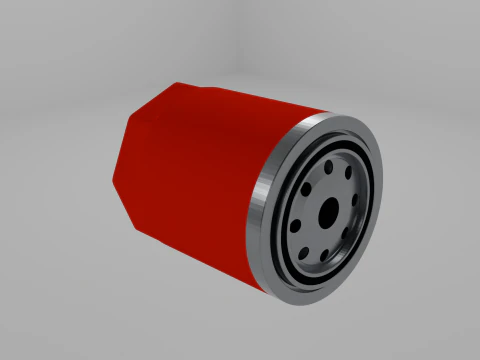 Filtro de óleo Modelo 3D