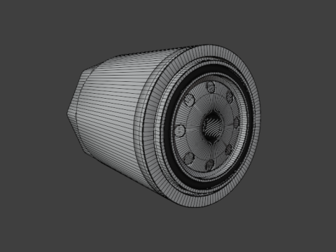 Oil Filter Model 3D