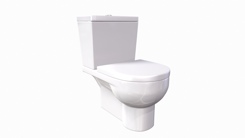 Tuvalet Cersanit CITY601 3D Model .c4d .max .obj .3ds .fbx .stl .blend 