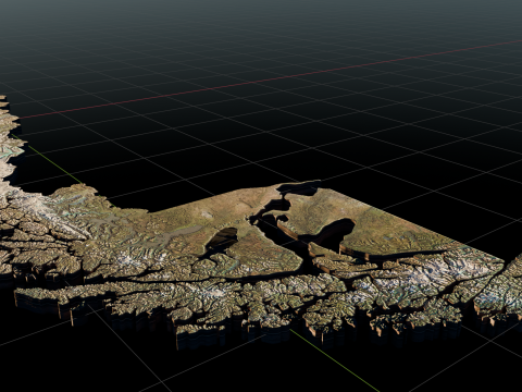 Chile Map Model 3D