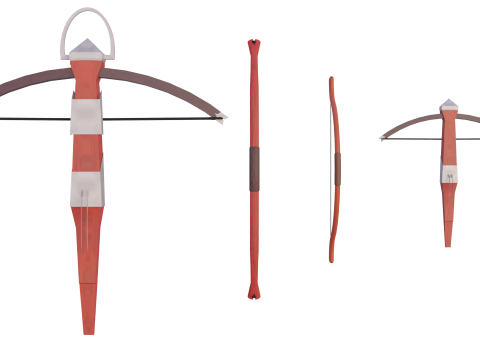 Lowpoly Long Range Pack 3D Model