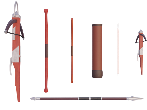 Lowpoly Long Range Pack 3D Model