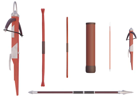Lowpoly Long Range Pack 3D Model
