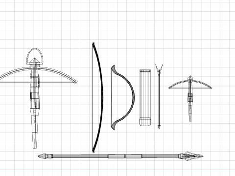 Lowpoly Long Range Pack 3D Model