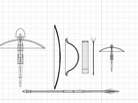 Lowpoly Long Range Pack 3D Model
