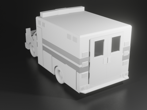 Base ambulance Model 3D