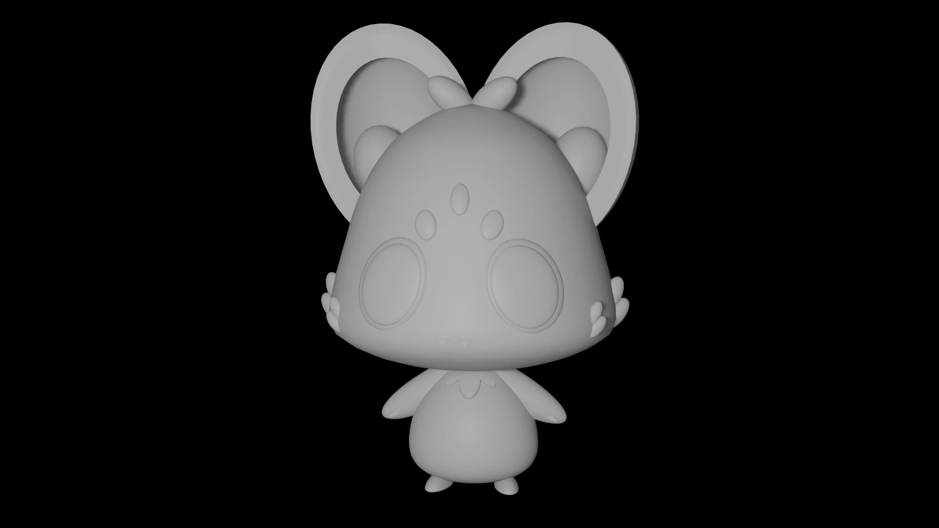 Base Chattino mascot 3D Model .c4d .max .obj .3ds .fbx .stl .blend 