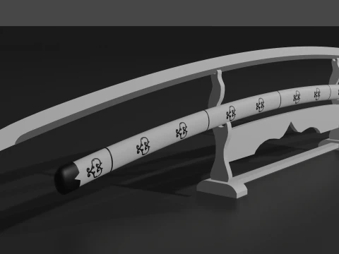 Base KatanaBainha Modelo 3D