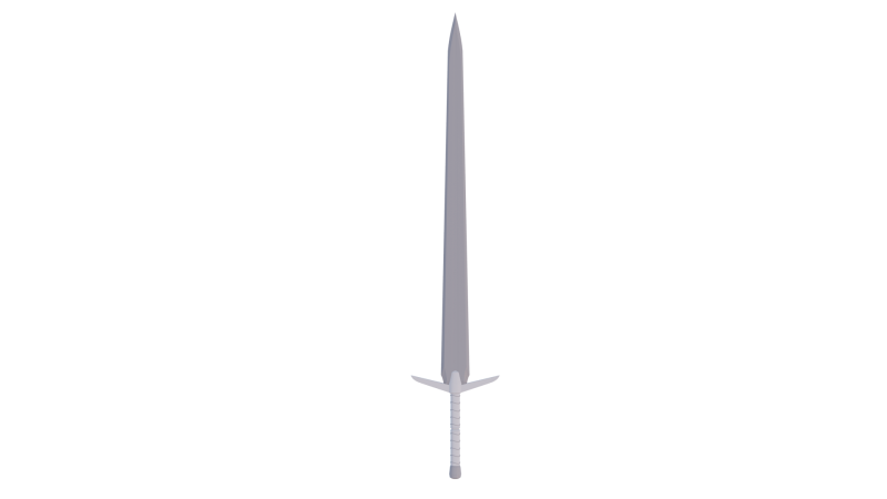 Base long sword 3D Model .c4d .max .obj .3ds .fbx .stl .blend