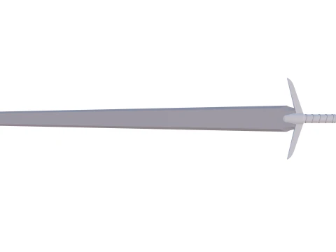 Base long sword 3D Model