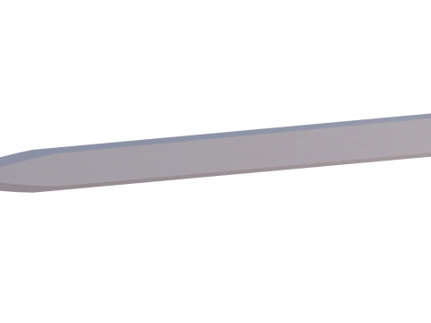 Base long sword 3D Model