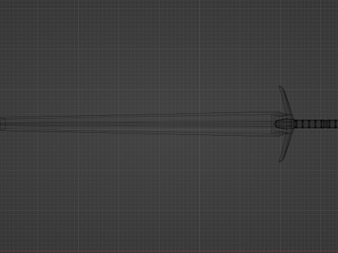 Base long sword 3D Model