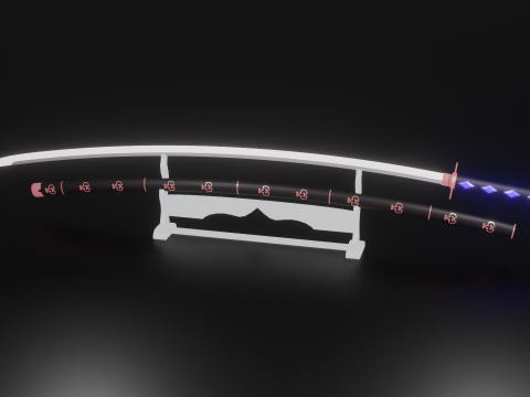 Koseki Bijou inspired Katana scabbardstand included 3D Model