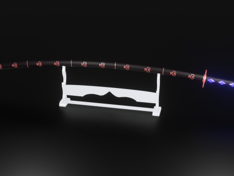 Koseki Bijou inspired Katana scabbardstand included 3Dモデル