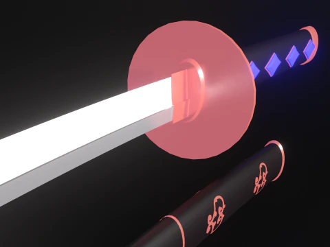 Koseki Bijou inspired Katana scabbardstand included 3D Model