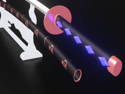 Koseki Bijou inspired Katana scabbardstand included 3Dモデル