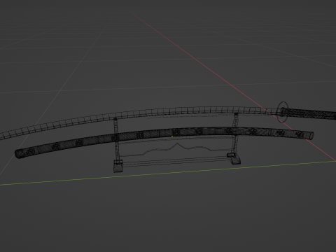 Koseki Bijou inspired Katana scabbardstand included 3Dモデル