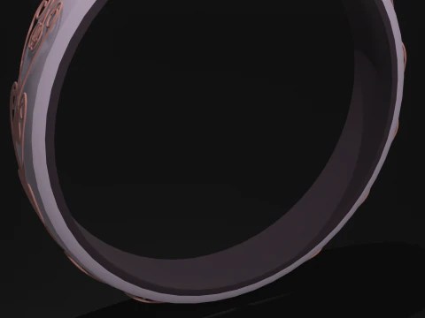 Koseki Bijou Inspired Ring 3D Model