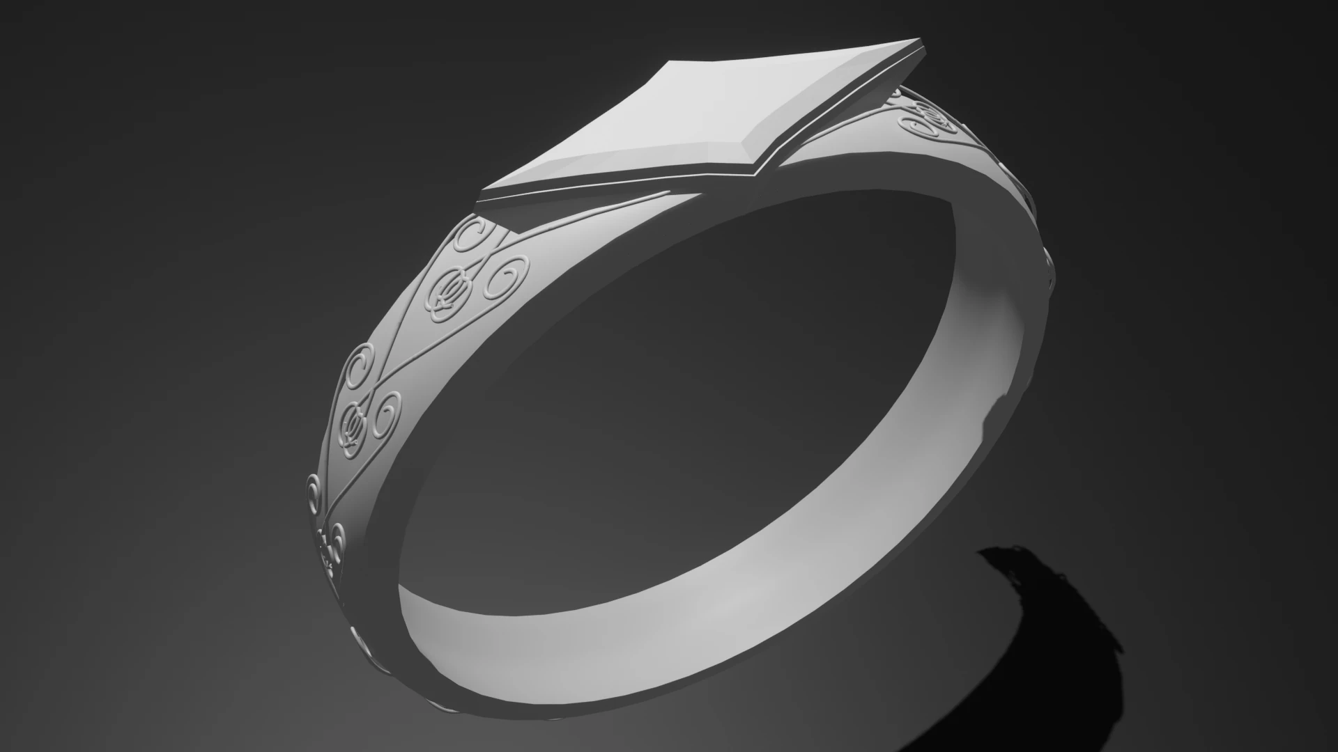Base Koseki bijou inspired ring 3D Model .c4d .max .obj .3ds .fbx .stl .blend 