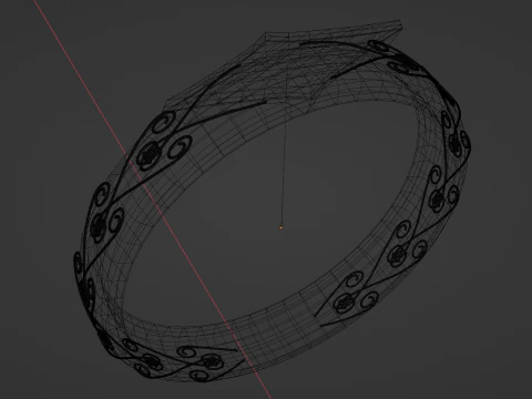 Base Koseki bijou inspired ring 3D Model