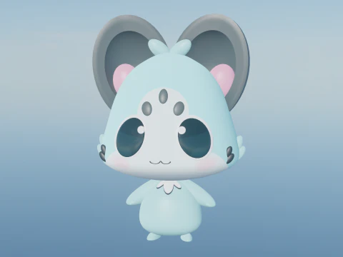 Chattino Raora mascotte della Panthera Modello 3D