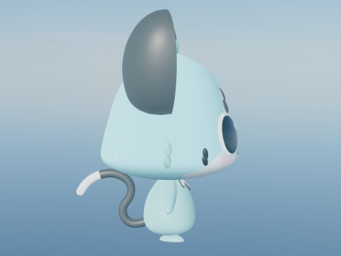 Chattino raora panthera mascot Model 3D